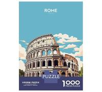 Rompecabezas De 1000 Piezas para Adultos Colosseum Rome Illustration Rompecabezas para Adultos Juguetes De Bricolaje Análisis Y Lógica Regalos De Cumpleaños Y Únicos 70x50cm/1000pcs