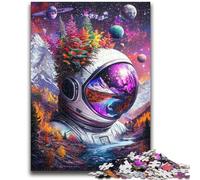 Rompecabezas de 1000 Piezas para Adultos, con astronautas en Las montañas Un Juego desafiante para Todos, Ideal para Mujeres y Hombres (75x50cm)