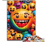 Rompecabezas de 1000 Piezas para Adultos con Cara Sonriente de Madera, Mayores de 14 años, 50x75cm, desafiante y entretenido, Actividad Familiar