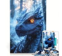 Rompecabezas de 1000 Piezas para Adultos con Datos fascinantes sobre Dragones, Juego Imposible, decoración para el hogar, Toda la Familia 38x52cm