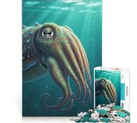 Rompecabezas de 1000 Piezas para Adultos con Datos sobre la Sepia, Juego Imposible, Ideal para Relajarse y Decorar el Escritorio 38x52cm