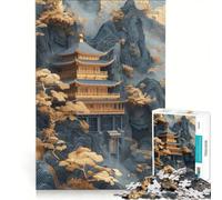 Rompecabezas de 1000 Piezas para Adultos con diseño Abstracto de árbol bonsái Fuji, Juego Educativo, Ideal para Relajarse intelectualmente, un Gran Regalo para los Amantes de los Juegos 50x75cm