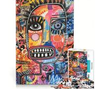 Rompecabezas de 1000 Piezas para Adultos con diseño Abstracto de rostros y grafitis, Juegos educativos, desafiante para completar, Ideal para cumpleaños y Navidad 50x75cm