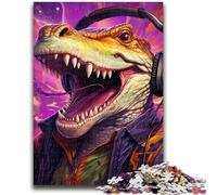 Rompecabezas de 1000 Piezas para Adultos, con diseño Colorido de cocodrilos, Ideal para Adolescentes Toda la Familia a Partir de los 14 años (50x75cm)