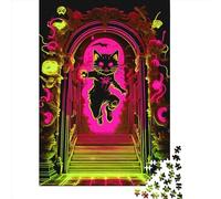 Rompecabezas de 1000 Piezas para Adultos con diseño de Animales y Luces de neón. Incluye 2 Rompecabezas de Papel para Decorar el hogar o como Regalo navideño. Medidas: 38 x 26 cm / 1000 Piezas.