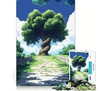 Rompecabezas de 1000 Piezas para Adultos con diseño de árbol y Camino, Corte preciso, Arte Creativo, Juego para ejercitar la Mente, Juego de Ocio, Divertido, Regalo de cumpleaños (50x75cm)