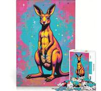 Rompecabezas de 1000 Piezas para Adultos con diseño de Canguro, Juego práctico Que Mejora la Memoria y es un Regalo Ideal para Toda la Familia 50x75cm