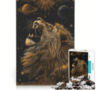 Rompecabezas de 1000 Piezas para Adultos con diseño de Carta del Tarot del león Juguetes para armar Juego de Velocidad Manual con Piezas de Formas aleatorias Que encajan Perfectamente 38x26cm