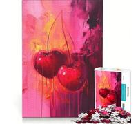 Rompecabezas de 1000 Piezas para Adultos con diseño de Cerezas, Ideal para Hacer tú Mismo, Actividades Divertidas en casa y para Fortalecer el Amor en Pareja 38x52cm