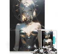 Rompecabezas de 1000 Piezas para Adultos con diseño de Chica Anime, Juego de ingenio, antiestrés, Cada Pieza es única 38x26cm