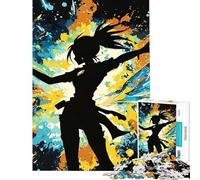 Rompecabezas de 1000 Piezas para Adultos con diseño de Chica Anime y Fuegos Artificiales Juguete Educativo para armar y Decorar la Pared Apto para Mayores de 14 años (38x26cm)