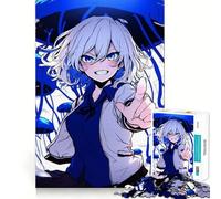 Rompecabezas de 1000 Piezas para Adultos con diseño de Chica Anime y Medusa Azul Divertido Juego de Memoria con componentes Resistentes y de Corte Limpio aliviar el estrés (38x26cm)