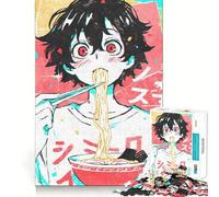 Rompecabezas de 1000 Piezas para Adultos con diseño de Chico Anime Comiendo Ramen Juego Mental Divertido con tecnología Avanzada de Corte láser Un desafío entretenido para Pasar el Tiempo (38x26cm)