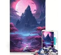 Rompecabezas de 1000 Piezas para Adultos con diseño de Flores de Cerezo, Arte japonés, Juegos Divertidos, interacción Entre Padres e Hijos, con póster y Hoja de Preguntas a Juego 50x75cm