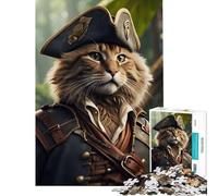 Rompecabezas de 1000 Piezas para Adultos con diseño de Gatos y Piratas Divertidos Juegos Juguetes adictivos para Cultivar la Paciencia Excelentes Regalos y Juguetes para la decoración del hogar