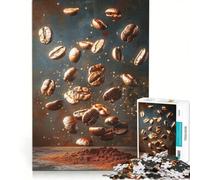 Rompecabezas de 1000 Piezas para Adultos con diseño de Granos de café, Juego práctico, Actividades Divertidas para Hacer en casa, Toda la Familia 50x75cm