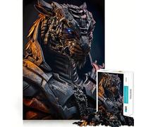 Rompecabezas de 1000 Piezas para Adultos con diseño de Guerrero Tigre Naranja, Juguete para ejercitar la Mente, antiestrés y decoración de Pared (38x52cm)