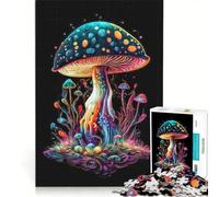 Rompecabezas de 1000 Piezas para Adultos con diseño de Hongos psicodélicos Juego Interactivo Carrera de Velocidad Manual con Piezas de Formas aleatorias Que encajan Perfectamente 50x75cm