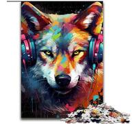 Rompecabezas de 1000 Piezas para Adultos, con diseño de Lobo (50x75cm), Ideal para el Cerebro y para Relajarse en la adolescencia.