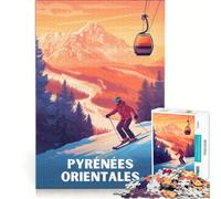 Rompecabezas de 1000 Piezas para Adultos con diseño de los Pirineos Orientales, Juego Interactivo para Padres e Hijos, Toda la Familia 38x26cm