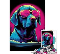 Rompecabezas de 1000 Piezas para Adultos con diseño de Perro al Estilo Miami Vice Juegos Familiares Que desafían la Inteligencia Juguetes adictivos Regalo Divertido para la decoración del hogar