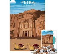 Rompecabezas de 1000 Piezas para Adultos con diseño de Petra Jordan Juguetes adictivos para Cultivar la Paciencia Juego práctico Un Reto difícil Regalo de cumpleaños (tamaño 75x50cm)