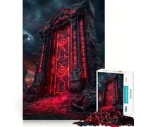 Rompecabezas de 1000 Piezas para Adultos con diseño de Portal de Piedra Antiguo Juego Divertido y Relajante Corte láser Tiempo de Tranquilidad y Ejercicio Mental en casa (50x75cm)