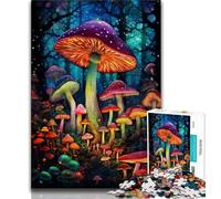 Rompecabezas de 1000 Piezas para Adultos con diseño de Setas de Colores, Ideal para Adolescentes, Juguete Educativo, Divertidos Juegos Familiares, decoración única para el hogar (tamaño 75x50cm)