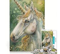 Rompecabezas de 1000 Piezas para Adultos con diseño de Unicornio Juego Educativo Carrera de Velocidad Manual Regalo de cumpleaños Regalos de Viaje 38x26cm
