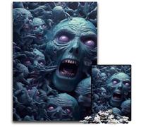 Rompecabezas de 1000 Piezas para Adultos con diseño de Zombis Ideal para una Noche de Juegos en Familia Ideal para Decorar 1000 Piezas (75 x 50 cm)