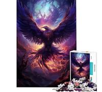 Rompecabezas de 1000 Piezas para Adultos con diseño del Ave fénix mística Juguetes educativos Juegos Familiares Una Obra de Arte Un Gran Regalo para los Amantes de los Juegos (tamaño 75x50cm)