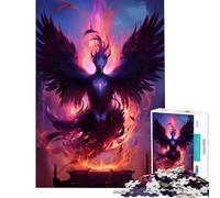 Rompecabezas de 1000 Piezas para Adultos con diseño del Ave fénix mística Juguetes educativos Regalos de cumpleaños para Mujeres (tamaño 38x52cm)