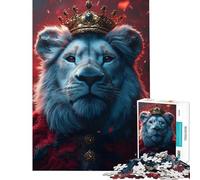 Rompecabezas de 1000 Piezas para Adultos con diseño del Rey León Rompecabezas práctico Divertido y Original cumpleaños (tamaño 38x26cm)