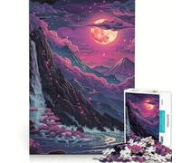 Rompecabezas de 1000 Piezas para Adultos con diseño estético de Bosque neón, Juegos relajantes, ejercita tu Cerebro y Tus Manos, cumpleaños y Navidad 38x26cm