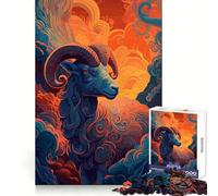 Rompecabezas de 1000 Piezas para Adultos con el Signo Zodiacal Capricornio Un desafío para el Pensamiento Un Entretenimiento Casual Un Regalo sincero y conmovedor (50x75cm)