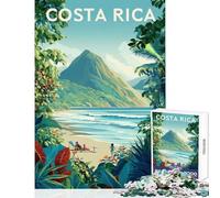 Rompecabezas de 1000 Piezas para Adultos con Escena de Playa de Costa Rica Ideal para Jugar en Familia Pasar el Tiempo en casa o como Juguete Educativo Regalar (38x26cm)