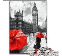 Rompecabezas de 1000 Piezas para Adultos con escenas callejeras de Londres Un Juego desafiante, Toda la Familia (tamaño 26x38cm)