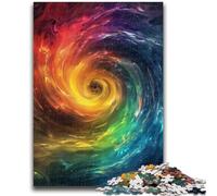 Rompecabezas de 1000 Piezas para Adultos con espirales de Colores para Mayores de 14 años Diversión Familiar y Noches de Juegos Juguetes de Regalo de 50x75cm