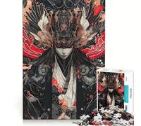 Rompecabezas de 1000 Piezas para Adultos con Estampado de Arte japonés de Demonios, Juego de ingenio, decoración Perfecta, cumpleaños y Navidad 38x26cm