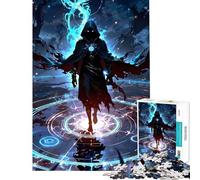 Rompecabezas de 1000 Piezas para Adultos con Figura Encapuchada en un círculo mágico Juego Familiar Educativo Juguete de desafío Regalo de cumpleaños (tamaño 38x52cm)