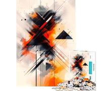 Rompecabezas de 1000 Piezas para Adultos con Formas de Cruz y Arte Abstracto Ayuda a ejercitar el Cerebro y Mejora la Memoria Juego Educativo para Mayores de 14 años Tamaño del Rompecabezas 50x75cm