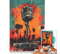 Rompecabezas de 1000 Piezas para Adultos con Iconos Musicales Estilo Graffiti, Juguetes para armar, para la diversión Familiar, para Fortalecer el Amor Entre Parejas 50x75cm