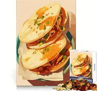 Rompecabezas de 1000 Piezas para Adultos con ilustración de deliciosos Tacos Juego Jugar en Pareja Juguete Creativo y Divertido Juego Relajante Regalo Ideal para cumpleaños 50x75cm