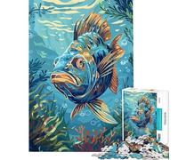 Rompecabezas de 1000 Piezas para Adultos con ilustración de Peces submarinos Diversión para Disfrutar en casa Juguete de decoración para el hogar con un desafío difícil Ideal para Mayores de 14 años