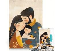 Rompecabezas de 1000 Piezas para Adultos con ilustración de un Abrazo Familiar, Juego práctico, Mejora la Memoria, Toda la Familia 50x75cm