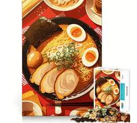 Rompecabezas de 1000 Piezas para Adultos con ilustración de un Delicioso tazón de Ramen Juego ejercitar la Mente Diversión Garantizada Ideal para el Tiempo Libre Decoración