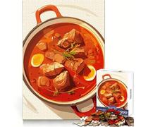 Rompecabezas de 1000 Piezas para Adultos con ilustración de un guiso abundante en una Olla Arte de Corte preciso Juguete Estimulante para el Desarrollo cognitivo Tiempo de Juego Relajante Decoración