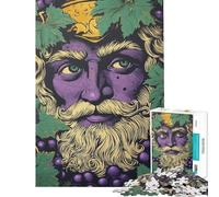 Rompecabezas de 1000 Piezas para Adultos con ilustración del Dios del Vino Ideal para Juegos educativos Juguetes adictivos para Cultivar la Paciencia Ideas de Regalos y decoración del hogar (38x26cm)