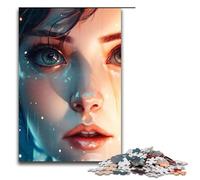 Rompecabezas de 1000 Piezas para Adultos con Ilustraciones de rostros de Anime Ideal para Toda la Familia Incluye póster y Hoja de Preguntas y respuestas Medidas 75x50cm