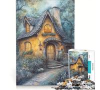 Rompecabezas de 1000 Piezas para Adultos con Ilustraciones de una cabaña de ensueño, Juego Imposible, Ideal para Pasar el Tiempo en Vacaciones en casa, Regalo para Amigos y Familiares 50x75cm